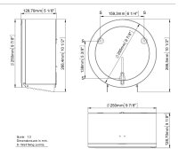 Mediclinics Jumborollenspender | Edelstahl Mini - Ø 23 cm