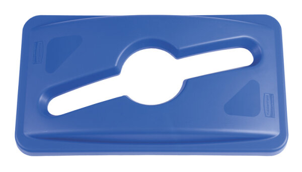 Kombinierter Deckel blau, Rubbermaid