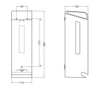 Mediclinics Toilettenpapierspender Edelstahl, 3 Rollen