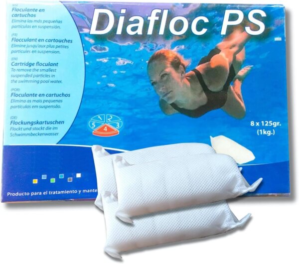 1 x 1 kg Flockkartusche für Pools