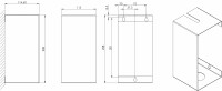 Toilettenbürstenhalter Edelstahl - Basic line