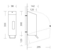 SanTRAL Seifenspender 1200 ml Edelstahl