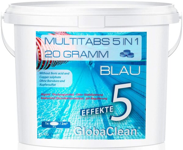 Pool Chlor Multitabs 5in1 20g BLUE