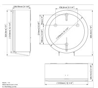 Mediclinics Jumborollenspender | Edelstahl Ø 23-27 cm