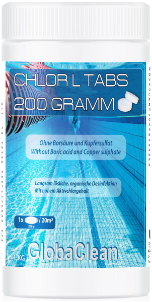 1 kg Pool Chlor L Tabs 200g