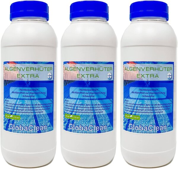 3 x 1 L Pool Algenverhüter extra